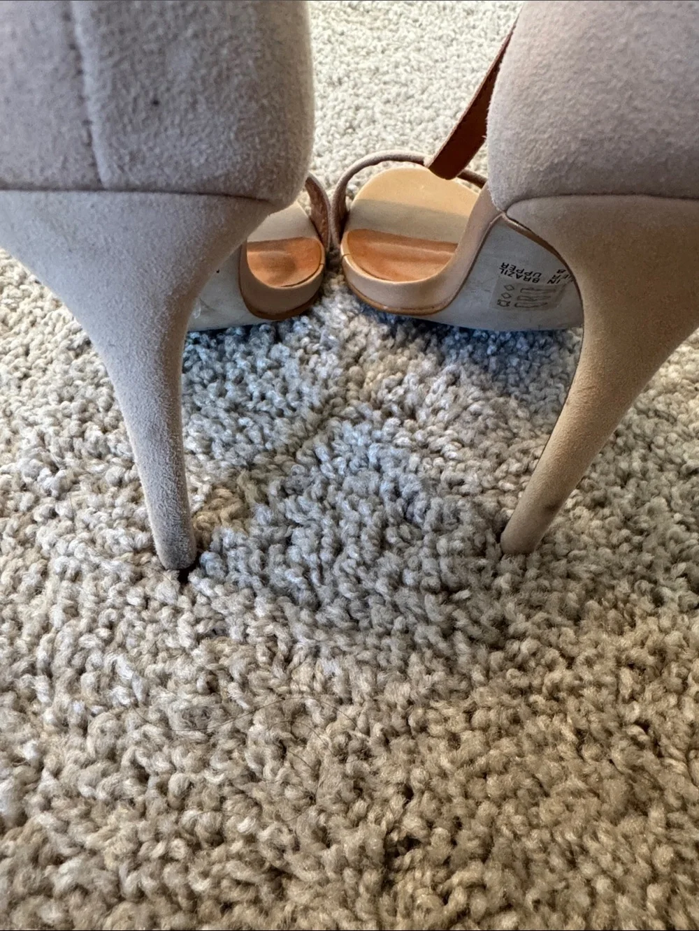 Cathy Jean Nude T-Strap Stiletto Sandals - Picture 9 of 16